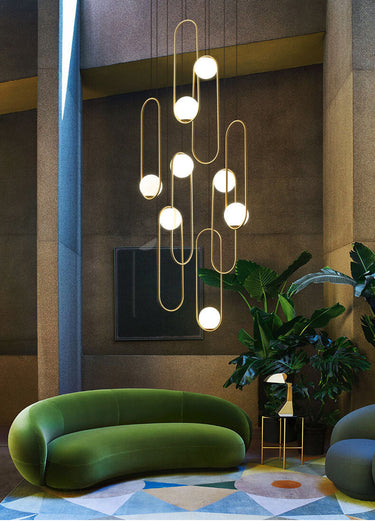 white chandelier